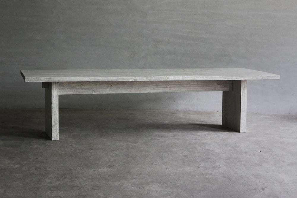 K Base Reclaimed Elm Dining Table-Organic Restoration-Blue Hand Home