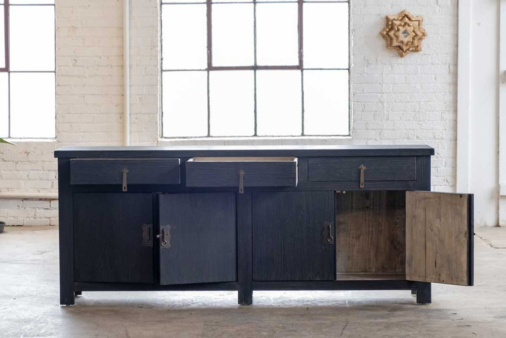 Reclaimed Elm Buffet-Organic Restoration-Blue Hand Home
