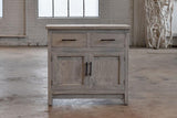 Bedside Cabinet In Reclaimed Wood-Organic Restoration-Blue Hand Home