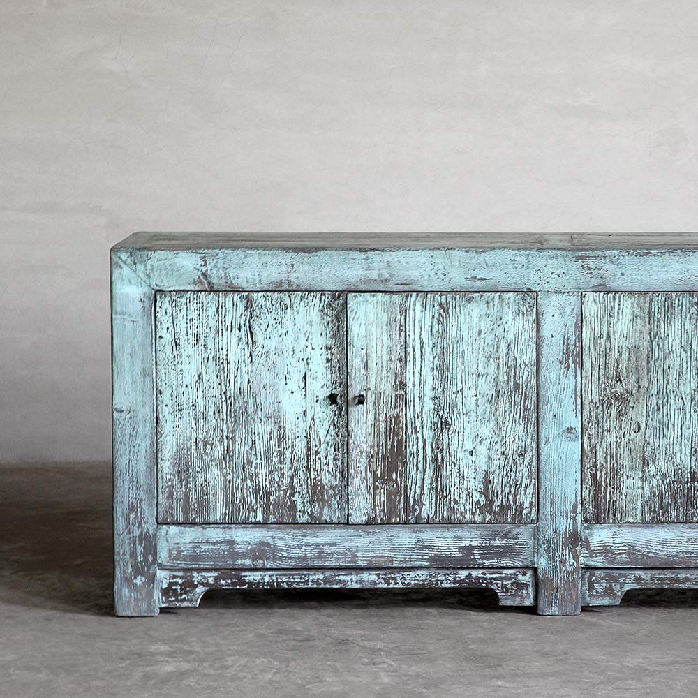 Weathered Green Gansu Buffet-Organic Restoration-Blue Hand Home
