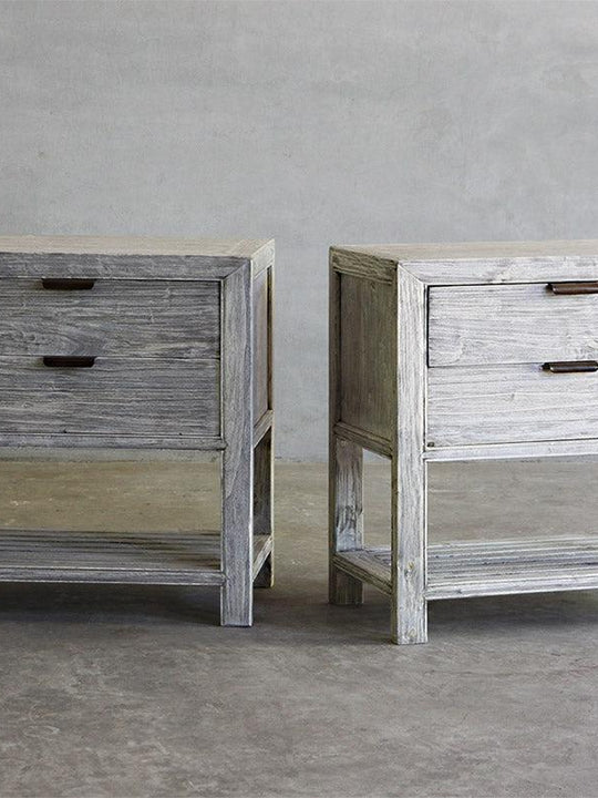 Reclaimed Elm Bedside Cabinet
