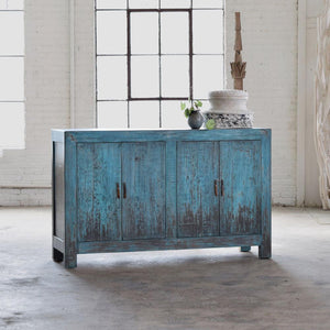 Reclaimed Wood Buffet-Organic Restoration-Blue Hand Home