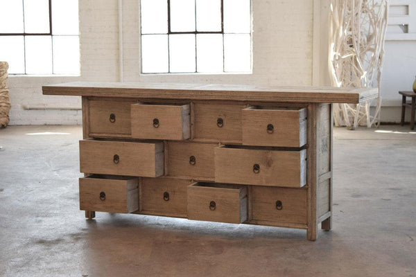 Reedition Gansu Buffet-Organic Restoration-Blue Hand Home