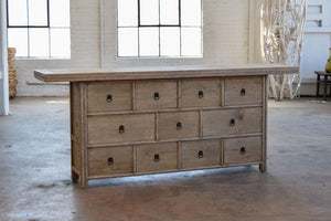 Reedition Gansu Buffet-Organic Restoration-Blue Hand Home