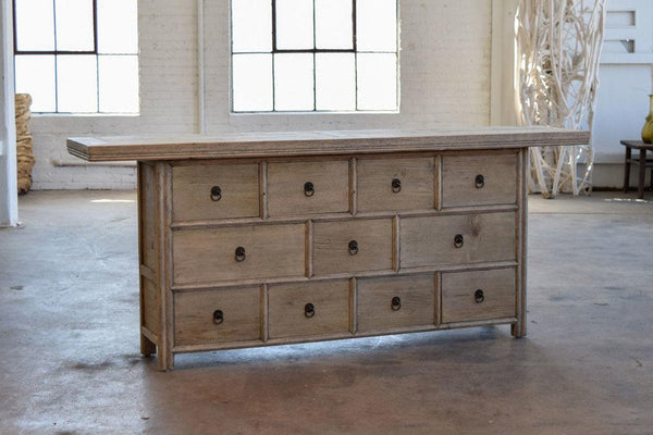 Reedition Gansu Buffet-Organic Restoration-Blue Hand Home