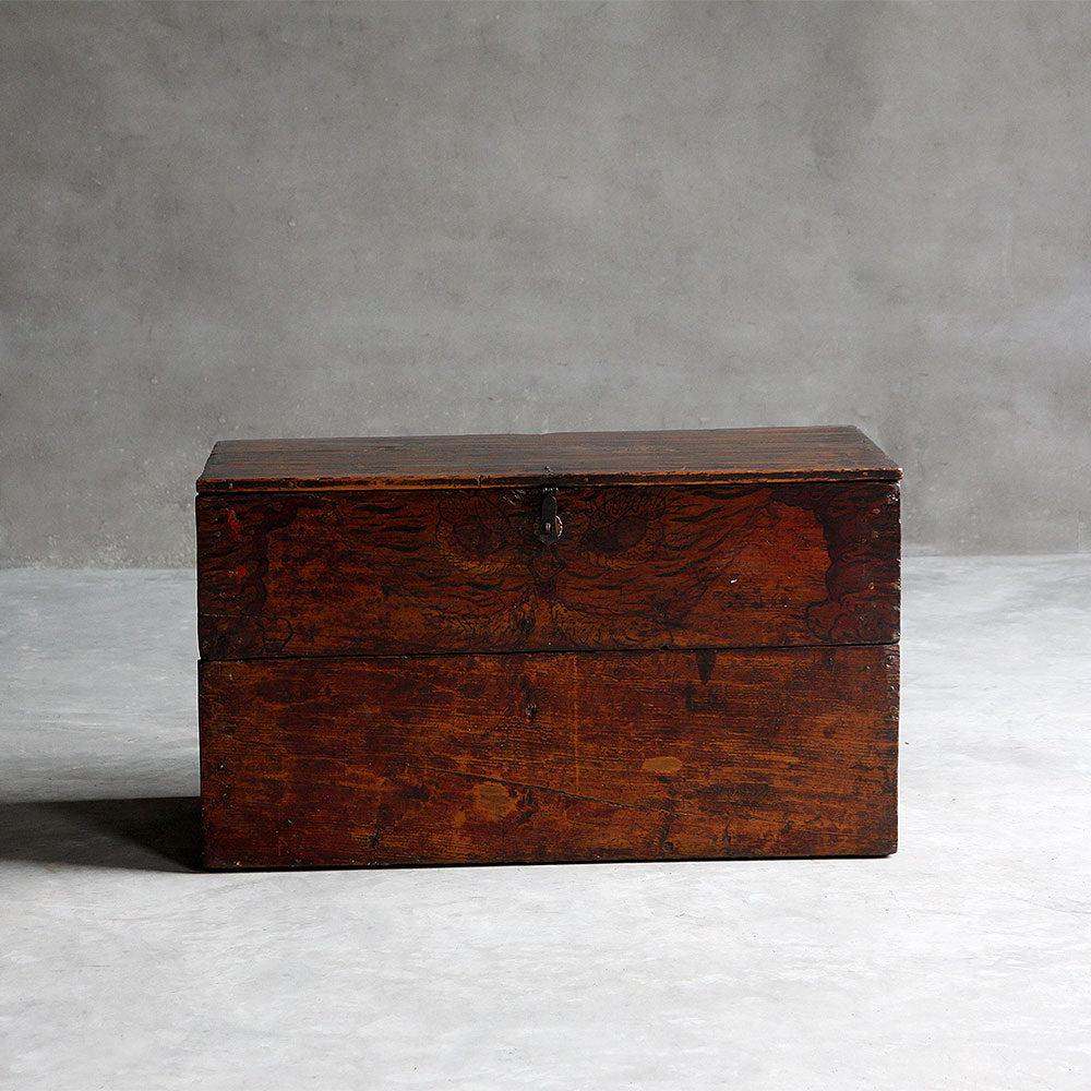 Antique Trunk-Organic Restoration-Blue Hand Home