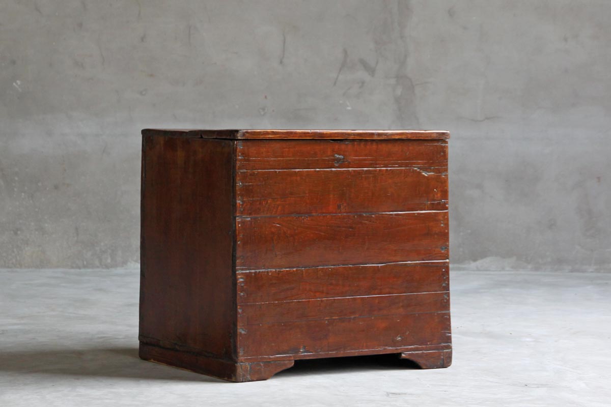 Antique Trunk-Organic Restoration-Blue Hand Home