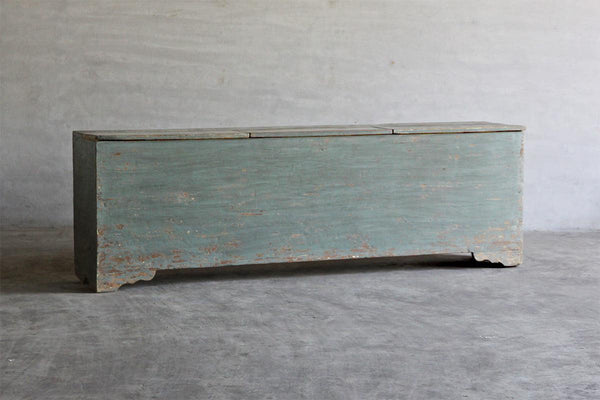 Reedition Gansu Trunk-Organic Restoration-Blue Hand Home