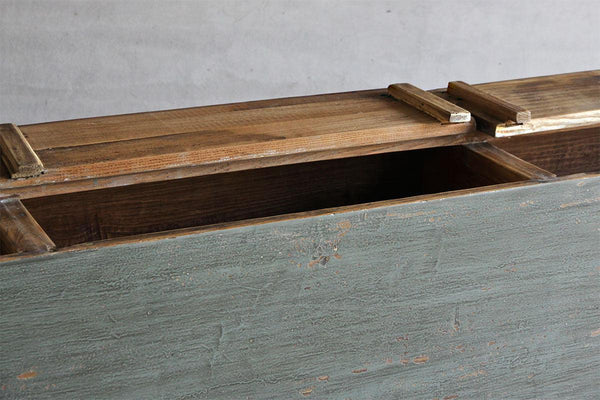 Reedition Gansu Trunk-Organic Restoration-Blue Hand Home