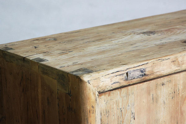 Salvaged Pine Cabinet-Organic Restoration-Blue Hand Home