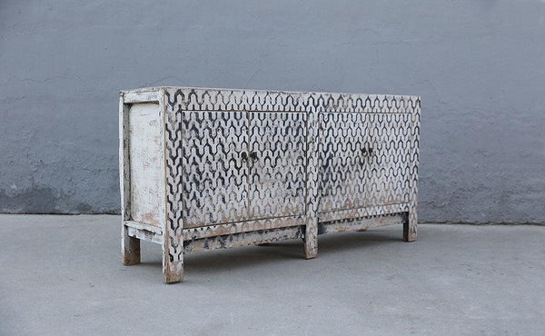 Painted Buffet-Organic Restoration-Blue Hand Home