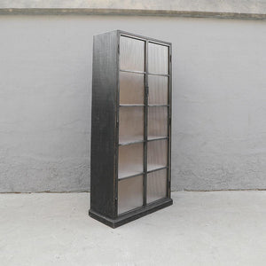 Corrugated Glass Cabinet-Organic Restoration-Blue Hand Home