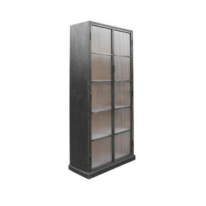 Corrugated Glass Cabinet-Organic Restoration-Blue Hand Home