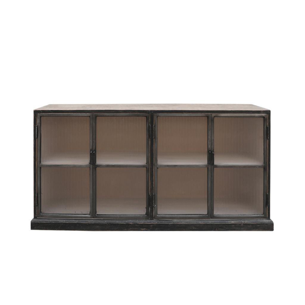 Corrugated Glass Buffet-Organic Restoration-Blue Hand Home