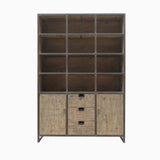 Metal And Wood Cabinet-Organic Restoration-Blue Hand Home