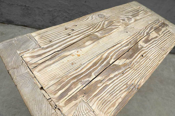 Salvaged Pine Timber Table-Organic Restoration-Blue Hand Home
