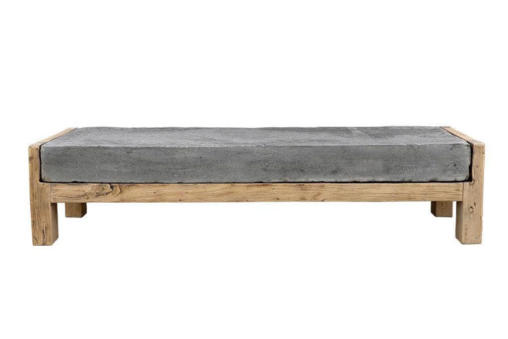 Antique Brick Tabletop On A Natural Pine Base-Organic Restoration-Blue Hand Home