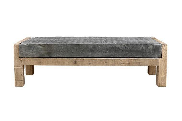 Antique Brick Tabletop On A Natural Pine Base-Organic Restoration-Blue Hand Home