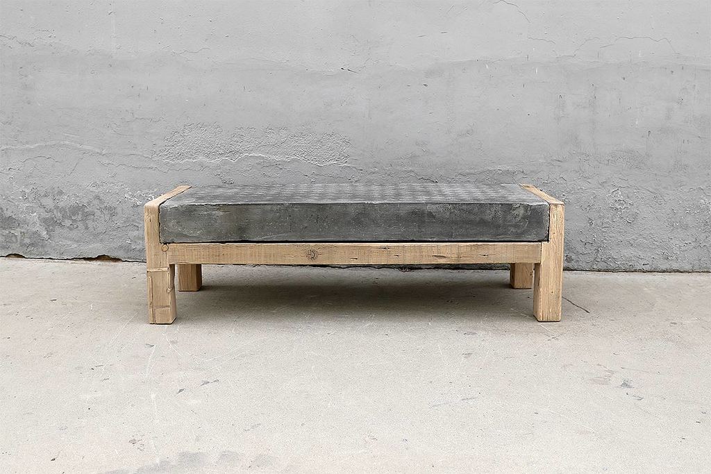 Antique Brick Tabletop On A Natural Pine Base-Organic Restoration-Blue Hand Home