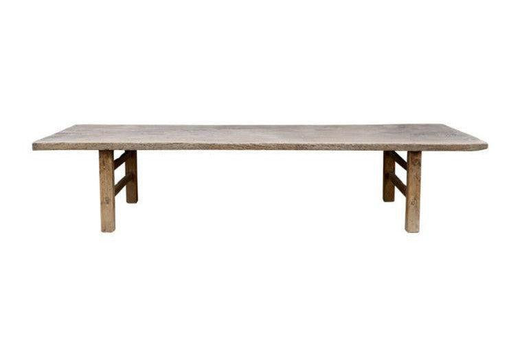 Antique, Natural Elm Coffee Table-Organic Restoration-Blue Hand Home