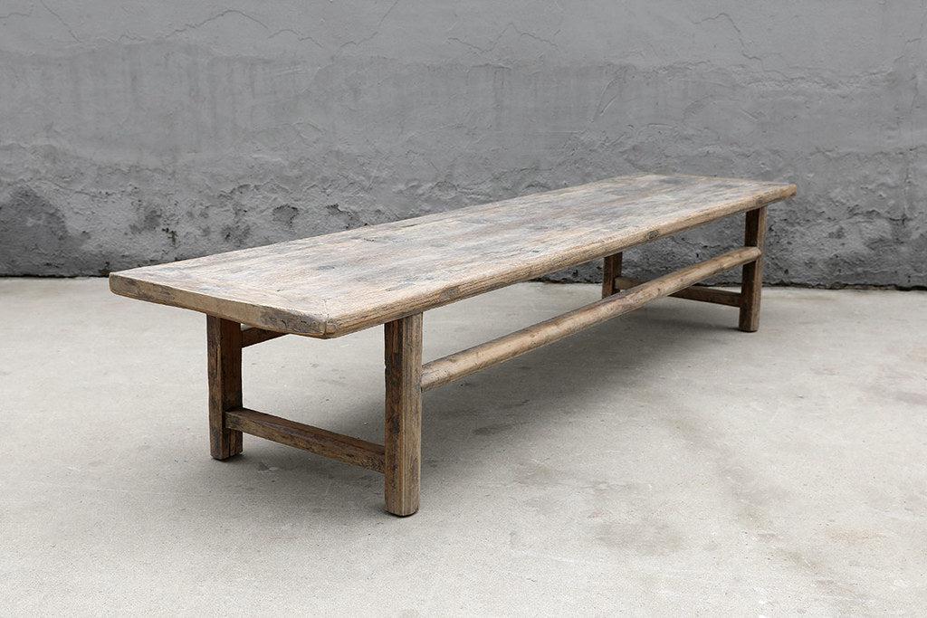 Salvaged Elm Coffee Table-Organic Restoration-Blue Hand Home