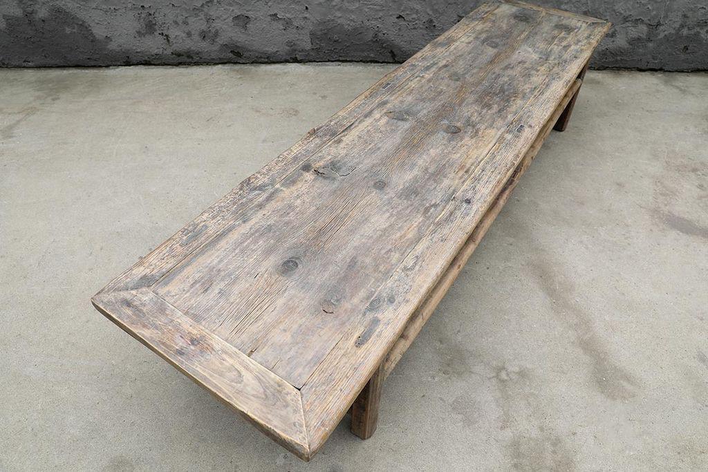 Salvaged Elm Coffee Table-Organic Restoration-Blue Hand Home