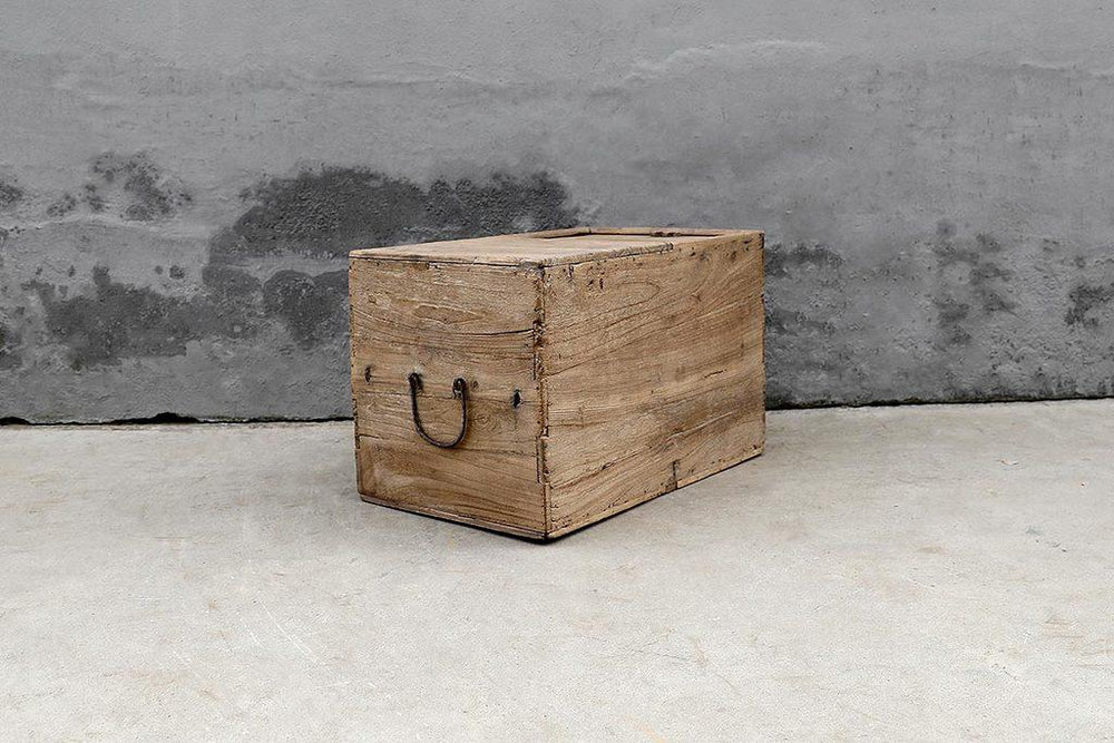 Antique Storage Trunk-Organic Restoration-Blue Hand Home