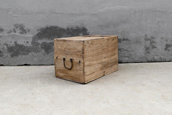 Antique Storage Trunk-Organic Restoration-Blue Hand Home