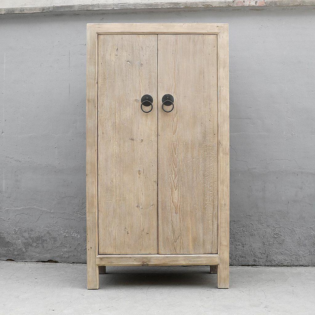 Tall Reclaimed Pine Cabinet-Organic Restoration-Blue Hand Home