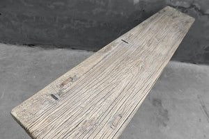 Primitive Antique Console-Organic Restoration-Blue Hand Home