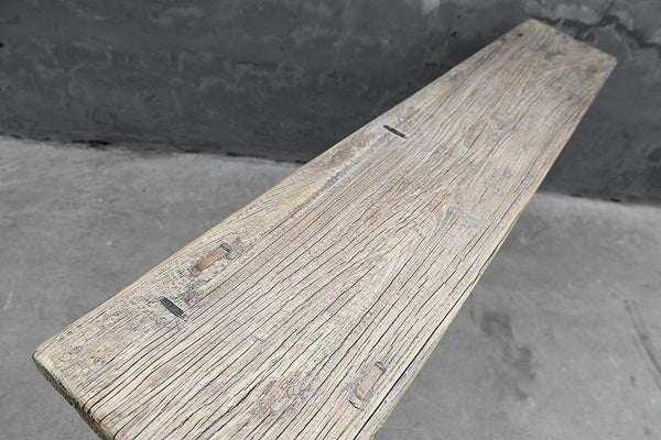 Primitive Antique Console-Organic Restoration-Blue Hand Home