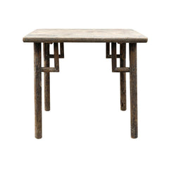 Antique Square Table-Organic Restoration-Blue Hand Home