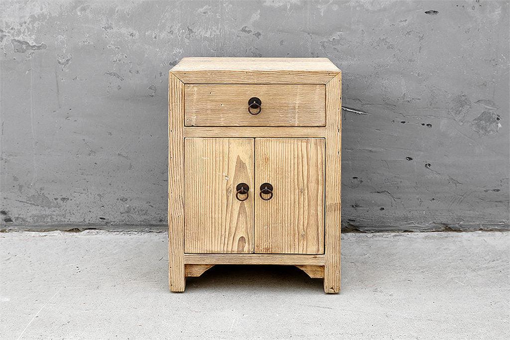 Old Pine Side Table-Organic Restoration-Blue Hand Home