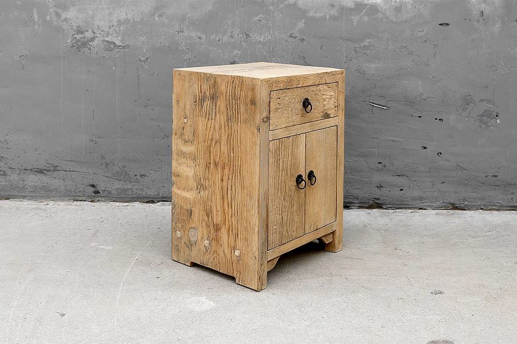 Old Pine Side Table-Organic Restoration-Blue Hand Home