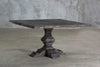 Reclaimed Elm Square Dining Table - Pedestal Leg-Organic Restoration-Blue Hand Home