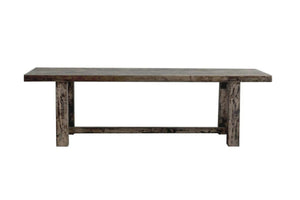 Reclaimed Elm Dining Table - Straight Frame Leg-Organic Restoration-Blue Hand Home