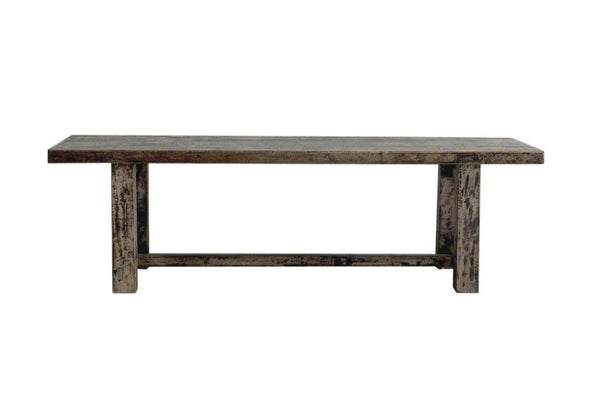 Reclaimed Elm Dining Table - Straight Frame Leg-Organic Restoration-Blue Hand Home