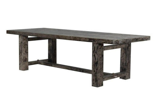 Reclaimed Elm Dining Table - Straight Frame Leg-Organic Restoration-Blue Hand Home