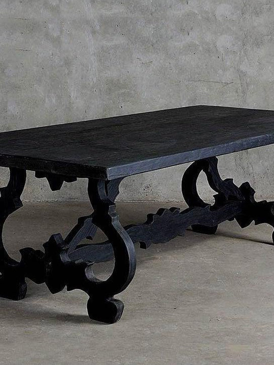 Reclaimed Elm Baroque Dining Table
