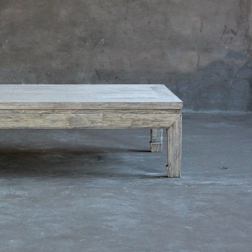 Reclaimed Elm Plank Cocktail Table-Organic Restoration-Blue Hand Home