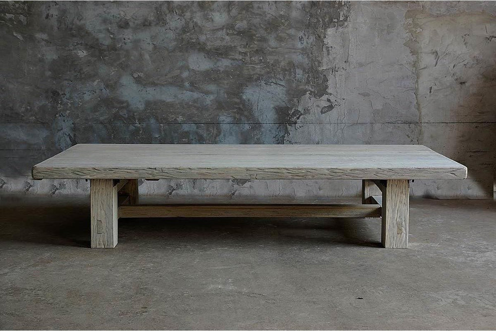 Reclaimed Elm Plank Cocktail Table - LG-Organic Restoration-Blue Hand Home