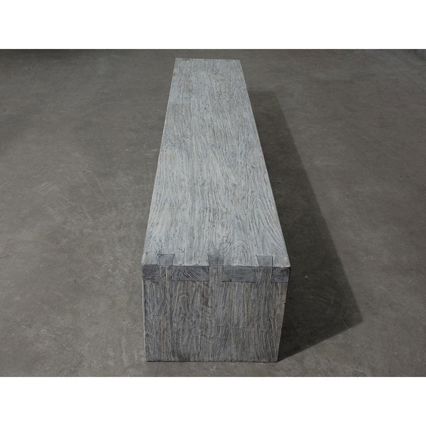 Dove Tail Elm Bench-Organic Restoration-Blue Hand Home