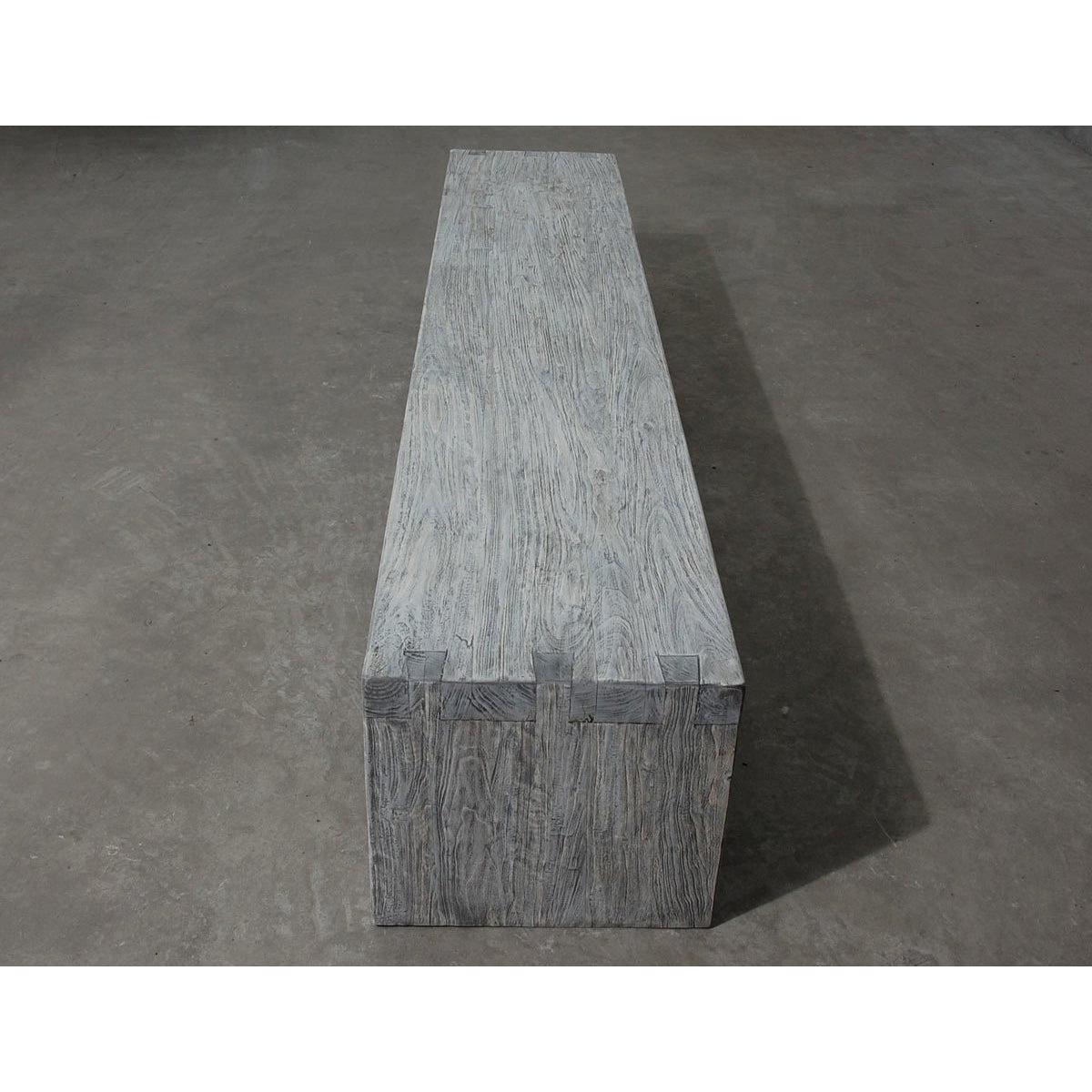 Dove Tail Elm Bench-Organic Restoration-Blue Hand Home
