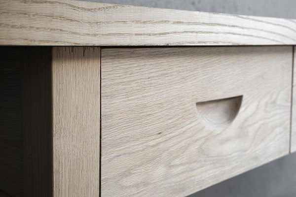 Oak French Console-Organic Restoration-Blue Hand Home