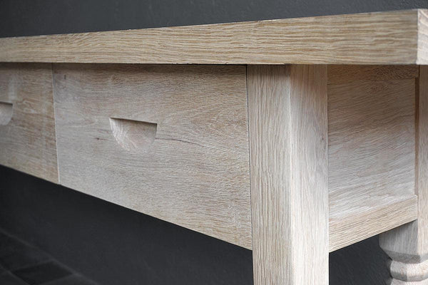 Oak French Console-Organic Restoration-Blue Hand Home