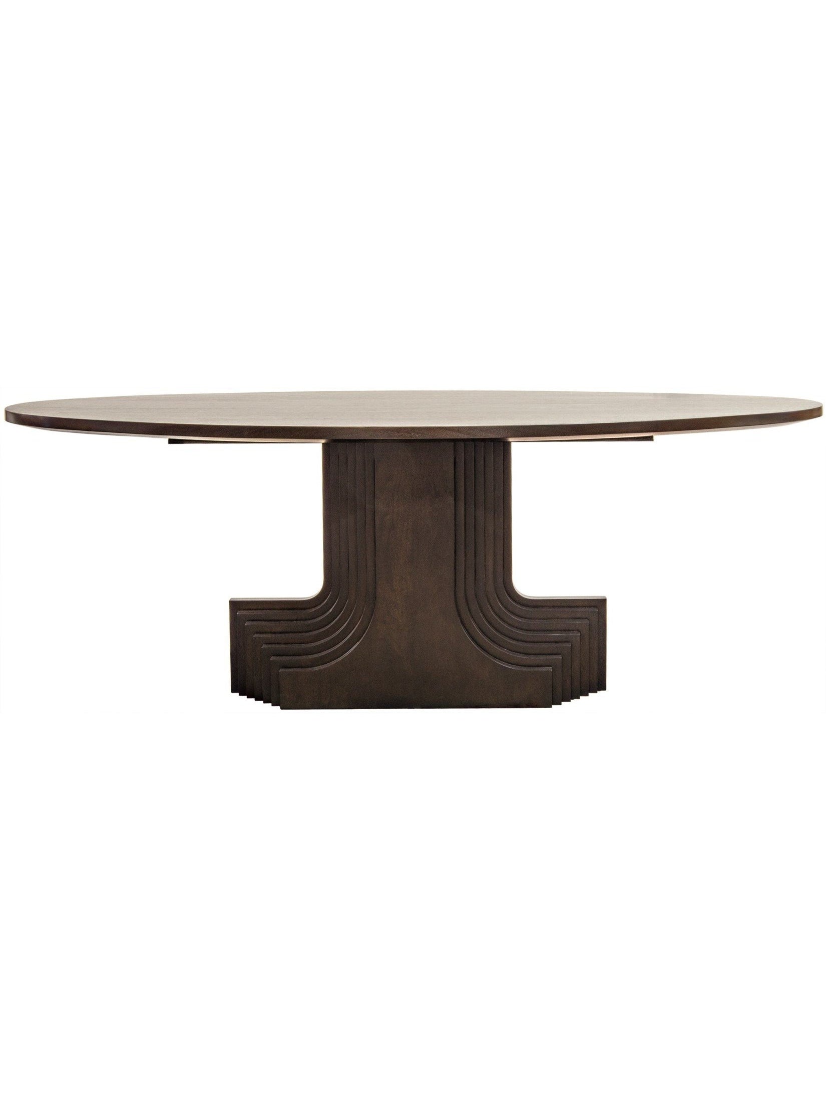 Walnut Statice Oval Dining Table-CFC Furniture-Blue Hand Home