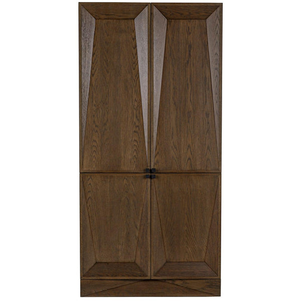 Daisy Armoire, Oak Veneer Plywood-CFC Furniture-Blue Hand Home