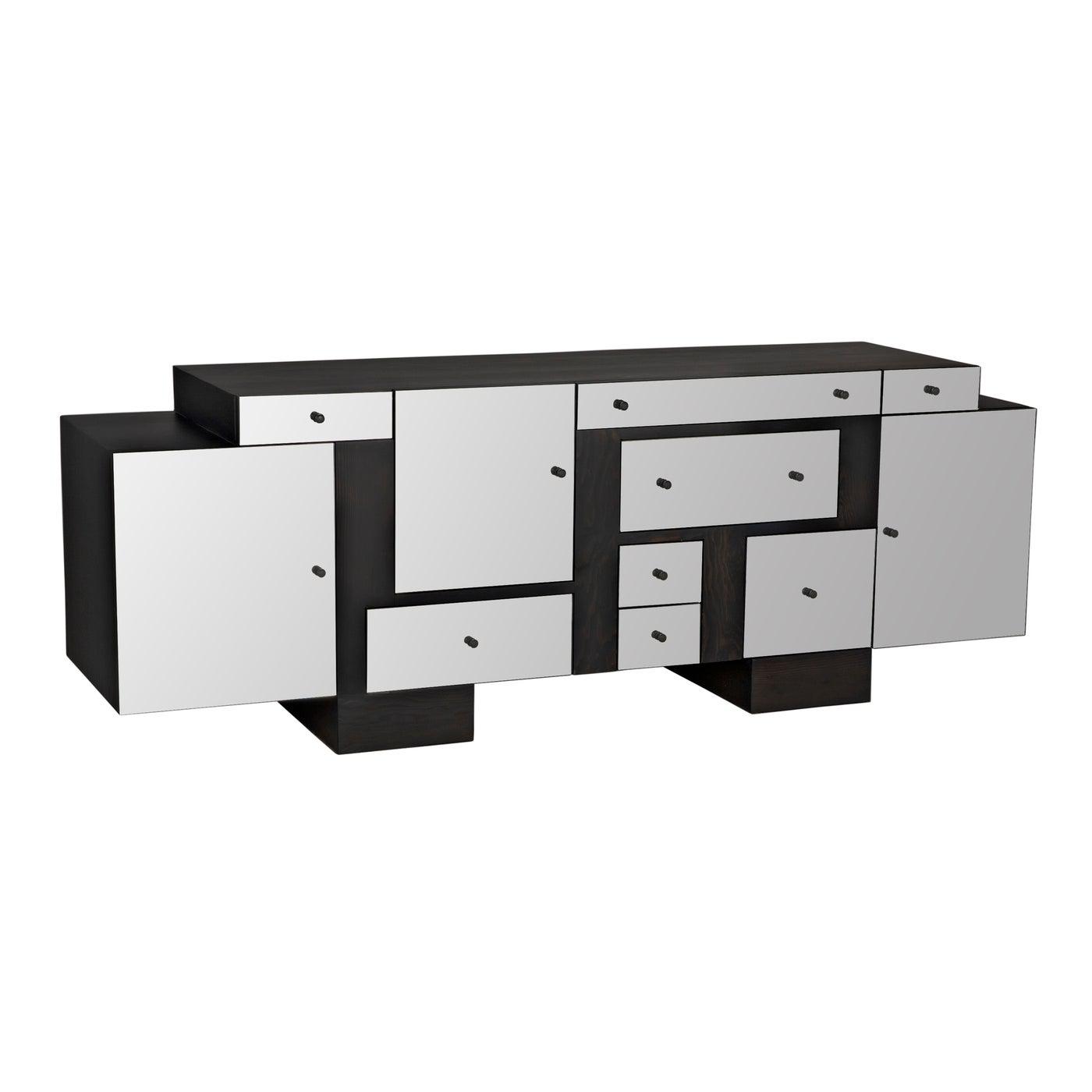 Foster Sideboard, Alder/Mirror Fronts-CFC Furniture-Blue Hand Home