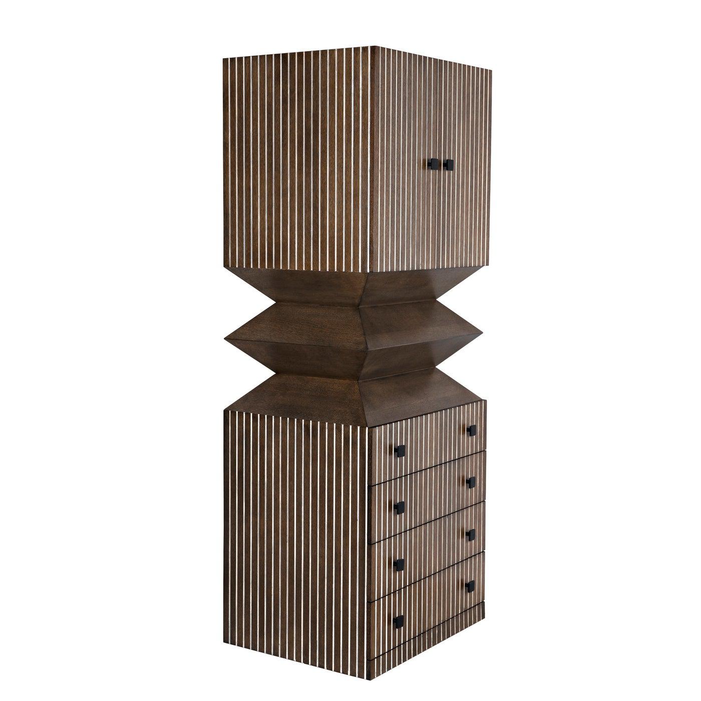 Byrde Cabinet, Oak Veneer-CFC Furniture-Blue Hand Home