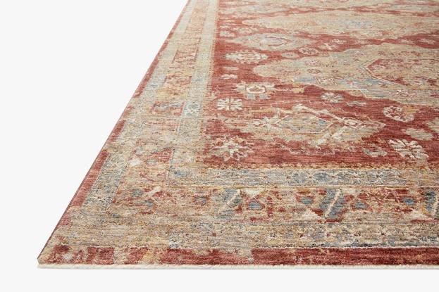 Gaia Rugs by Loloi - GAA-01 Gold / Brick-Loloi Rugs-Blue Hand Home